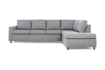 Crazy 4-seters Høyrevendt L-formet Sjeselongsofa i Stoff