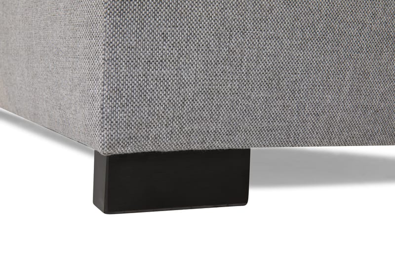 Crazy 4-seters Høyrevendt L-formet Sjeselongsofa i Stoff inkl. Pynteputer - Grå - Møbler - Sofaer - Sofa med sjeselong