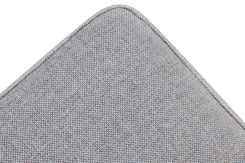 Crazy 4-seters Høyrevendt L-formet Sjeselongsofa i Stoff inkl. Pynteputer - Grå - Møbler - Sofaer - Sofa med sjeselong