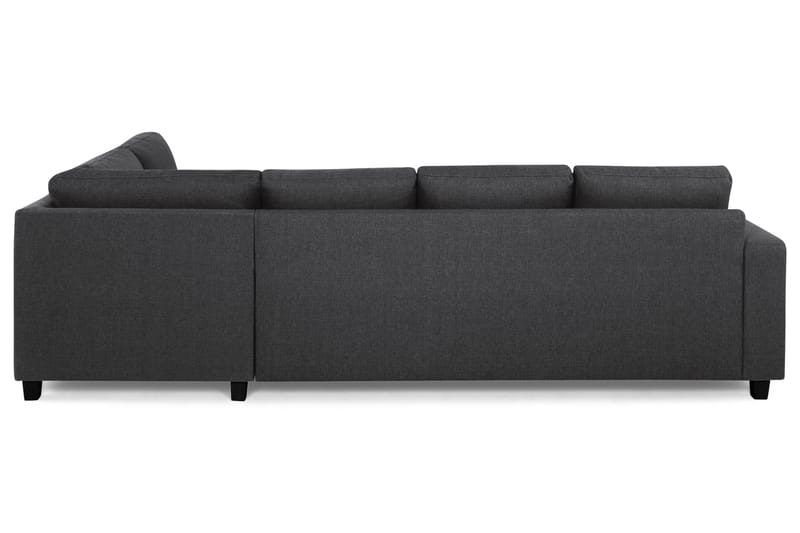 Crazy 4-seters Høyrevendt L-formet Sjeselongsofa i Stoff - Mørk grå - Møbler - Sofaer - Sofa med sjeselong