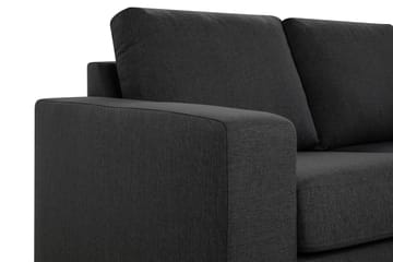 Crazy 4-seters Høyrevendt L-formet Sjeselongsofa i Stoff - Mørk grå - Møbler - Sofaer - Sofa med sjeselong