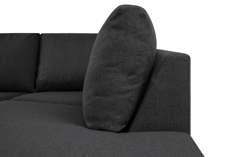 Crazy 4-seters Høyrevendt L-formet Sjeselongsofa i Stoff - Mørk grå - Møbler - Sofaer - Sofa med sjeselong