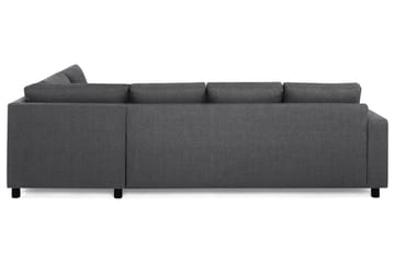 Crazy 4-seters Høyrevendt L-formet Sjeselongsofa i Stoff - Mørk grå - Møbler - Sofaer - Sofa med sjeselong