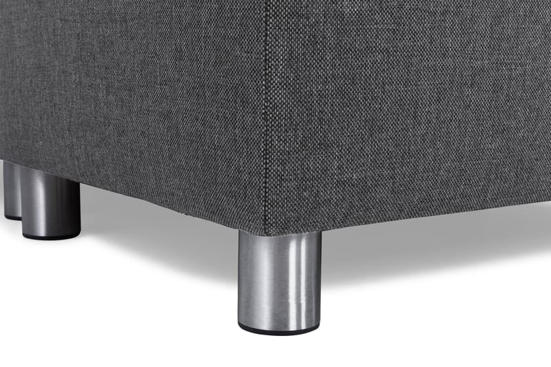 Crazy 4-seters Høyrevendt L-formet Sjeselongsofa i Stoff - Mørk grå - Møbler - Sofaer - Sofa med sjeselong - 3 seters sofa med divan