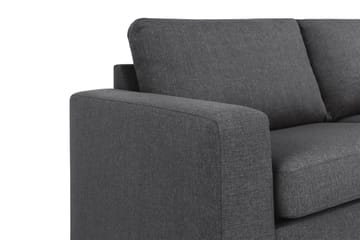 Crazy 4-seters Høyrevendt L-formet Sjeselongsofa i Stoff - Mørkegrå - Møbler - Sofaer - Sofa med sjeselong
