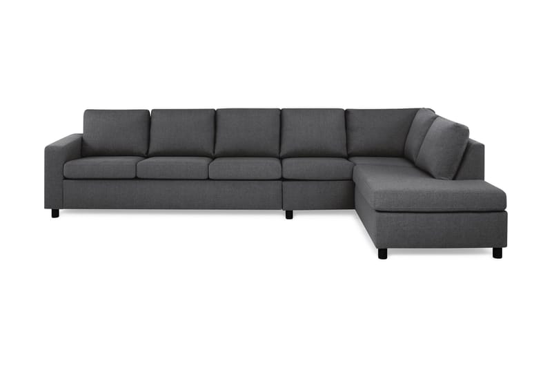 Crazy 4-seters Sofa med Sjeselong Høyre - Mørkegrå - Sofa med sjeselong - 4 seters sofa med divan