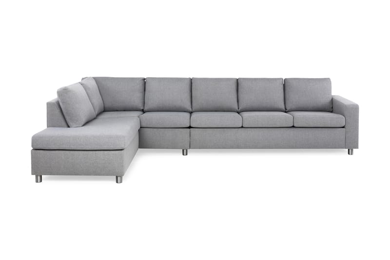 Crazy 4-seters Sofa med Sjeselong Venstre - Lysegrå - Møbler - Sofaer - Sofa med sjeselong