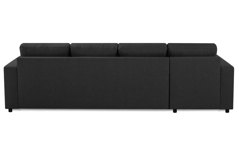 Crazy 4-seters Vendbar L-formet Sjeselongsofa i Stoff - Antrasitt - Møbler - Sofaer - Sofa med sjeselong