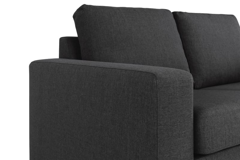 Crazy 4-seters Vendbar L-formet Sjeselongsofa i Stoff - Antrasitt - Møbler - Sofaer - Sofa med sjeselong