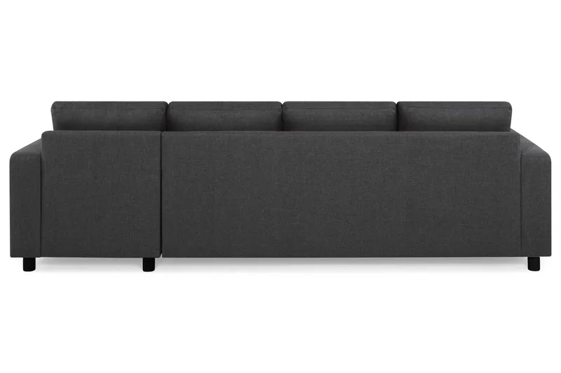 Crazy 4-seters Vendbar L-formet Sjeselongsofa i Stoff - Antrasitt - Møbler - Sofaer - Sofa med sjeselong - 4 seters sofa med divan