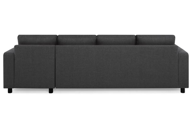Crazy 4-seters Vendbar L-formet Sjeselongsofa i Stoff - Antrasitt - Møbler - Sofaer - Sofa med sjeselong