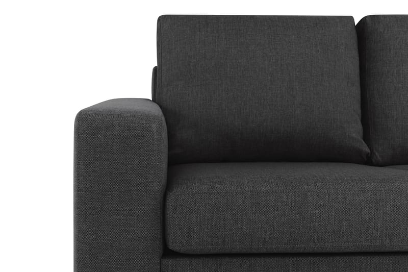 Crazy 4-seters Vendbar L-formet Sjeselongsofa i Stoff - Antrasitt - Møbler - Sofaer - Sofa med sjeselong