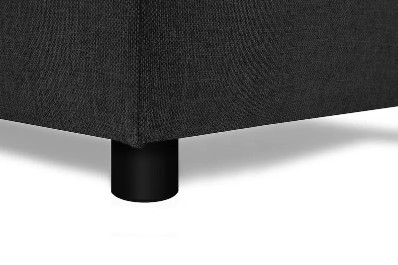 Crazy 4-seters Vendbar L-formet Sjeselongsofa i Stoff - Antrasitt - Møbler - Sofaer - Sofa med sjeselong - 4 seters sofa med divan