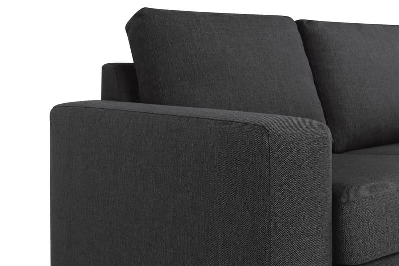 Crazy 4-seters Vendbar L-formet Sjeselongsofa i Stoff - Antrasitt - Møbler - Sofaer - Sofa med sjeselong