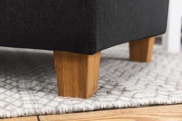 Crazy 4-seters Vendbar L-formet Sjeselongsofa i Stoff - Antrasitt - Møbler - Sofaer - Sofa med sjeselong