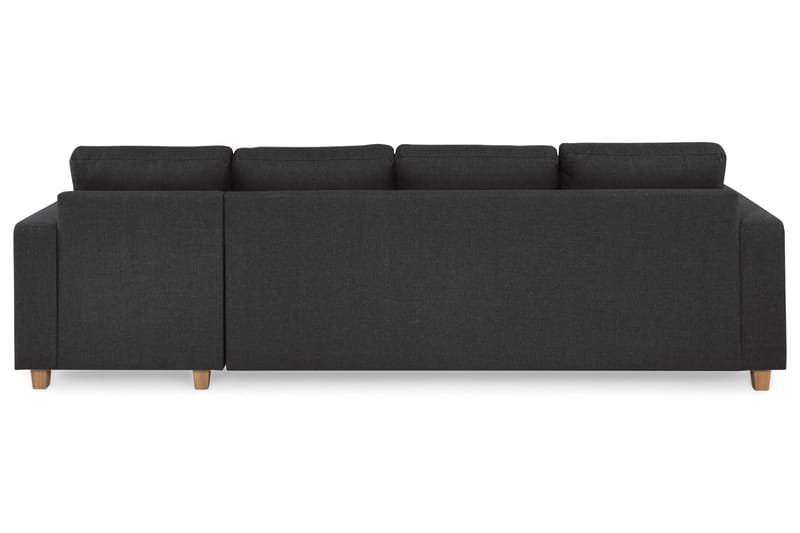 Crazy 4-seters Vendbar L-formet Sjeselongsofa i Stoff - Antrasitt - Møbler - Sofaer - Sofa med sjeselong - 4 seters sofa med divan