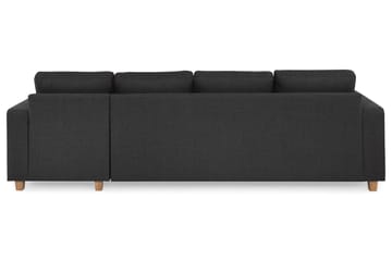 Crazy 4-seters Vendbar L-formet Sjeselongsofa i Stoff - Antrasitt - Møbler - Sofaer - Sofa med sjeselong