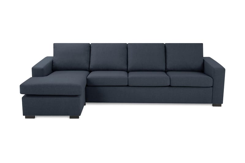 Crazy 4-seters Vendbar L-formet Sjeselongsofa i Stoff - Blå - Møbler - Sofaer - Sofa med sjeselong
