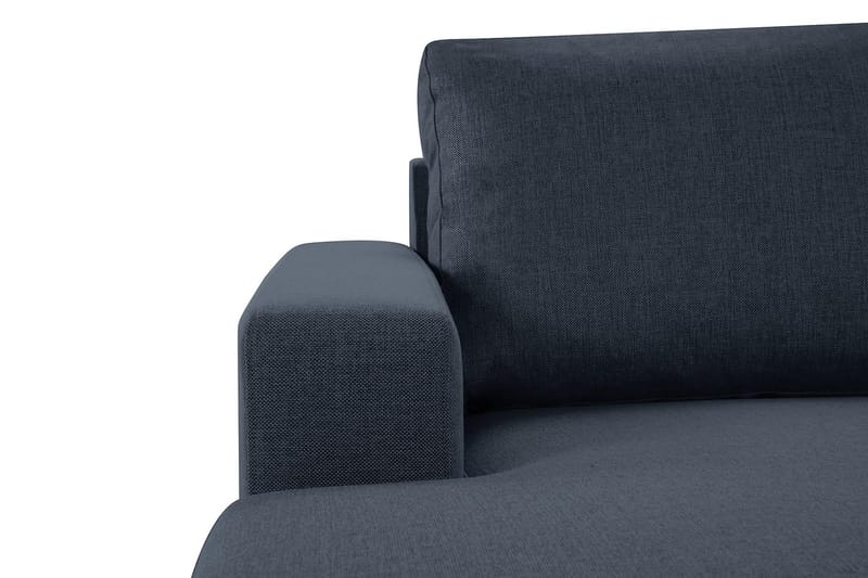 Crazy 4-seters Vendbar L-formet Sjeselongsofa i Stoff - Blå - Møbler - Sofaer - Sofa med sjeselong