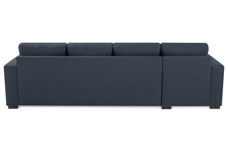 Crazy 4-seters Vendbar L-formet Sjeselongsofa i Stoff - Blå - Møbler - Sofaer - Sofa med sjeselong