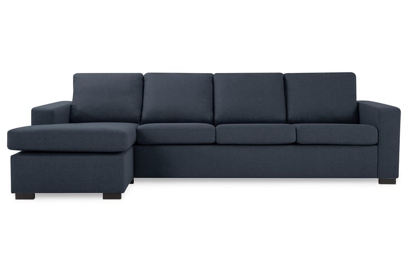 Crazy 4-seters Vendbar L-formet Sjeselongsofa i Stoff - Blå - Møbler - Sofaer - Sofa med sjeselong
