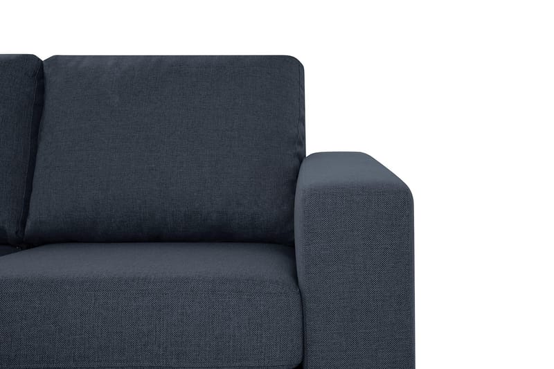 Crazy 4-seters Vendbar L-formet Sjeselongsofa i Stoff - Blå - Møbler - Sofaer - Sofa med sjeselong