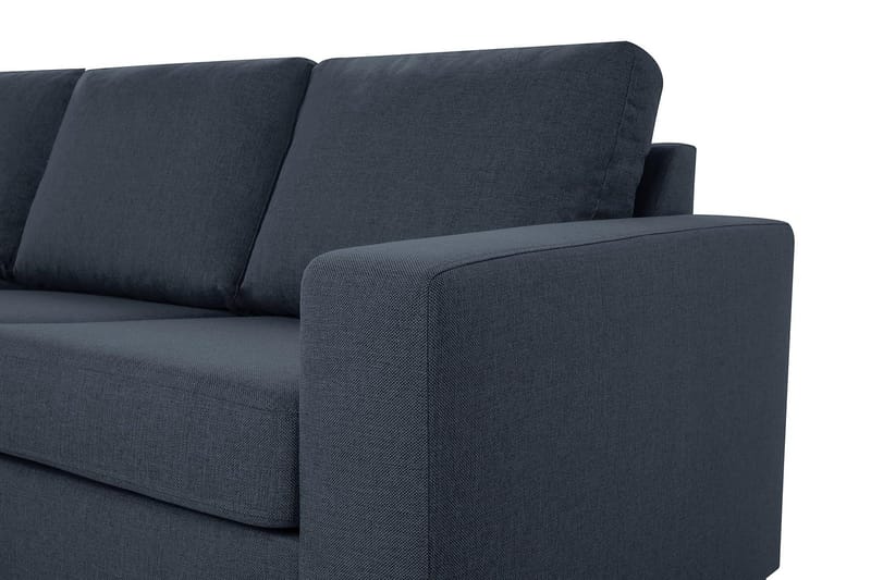Crazy 4-seters Vendbar L-formet Sjeselongsofa i Stoff - Blå - Møbler - Sofaer - Sofa med sjeselong - 4 seters sofa med divan