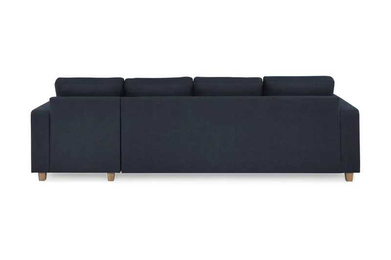 Crazy 4-seters Vendbar L-formet Sjeselongsofa i Stoff - Blå - Møbler - Sofaer - Sofa med sjeselong - 4 seters sofa med divan