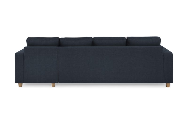 Crazy 4-seters Vendbar L-formet Sjeselongsofa i Stoff - Blå - Møbler - Sofaer - Sofa med sjeselong