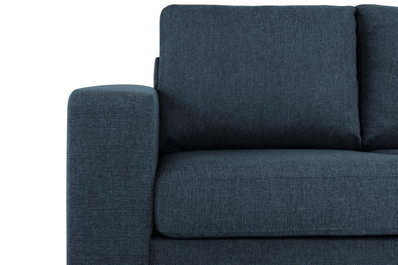 Crazy 4-seters Vendbar L-formet Sjeselongsofa i Stoff - Blå - Møbler - Sofaer - Sofa med sjeselong