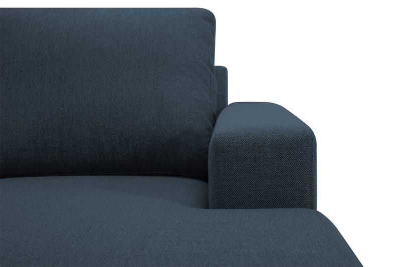 Crazy 4-seters Vendbar L-formet Sjeselongsofa i Stoff - Blå - Møbler - Sofaer - Sofa med sjeselong