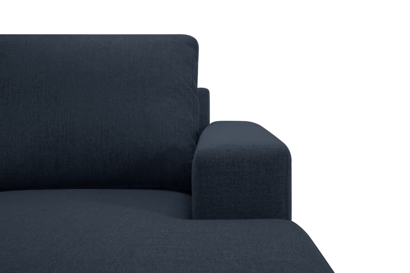 Crazy 4-seters Vendbar L-formet Sjeselongsofa i Stoff - Blå - Møbler - Sofaer - Sofa med sjeselong