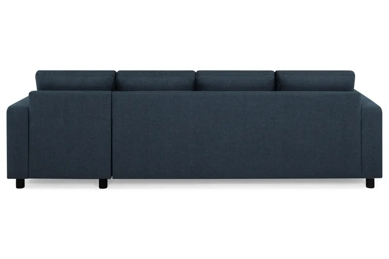 Crazy 4-seters Vendbar L-formet Sjeselongsofa i Stoff - Blå - Møbler - Sofaer - Sofa med sjeselong - 4 seters sofa med divan