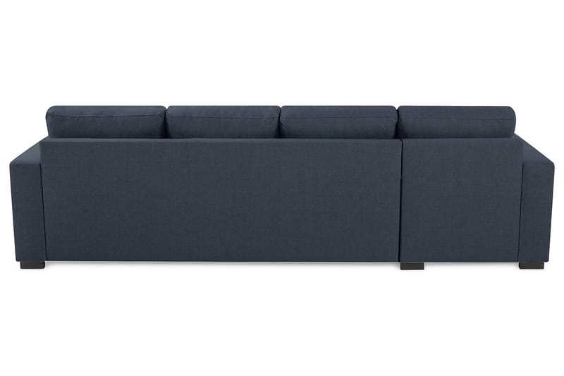 Crazy 4-seters Vendbar L-formet Sjeselongsofa i Stoff - Blå - Møbler - Sofaer - Sofa med sjeselong - 4 seters sofa med divan
