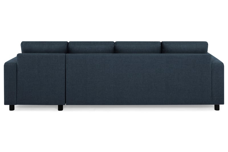 Crazy 4-seters Vendbar L-formet Sjeselongsofa i Stoff - Blå - Møbler - Sofaer - Sofa med sjeselong