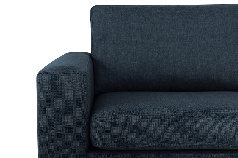 Crazy 4-seters Vendbar L-formet Sjeselongsofa i Stoff - Blå - Møbler - Sofaer - Sofa med sjeselong