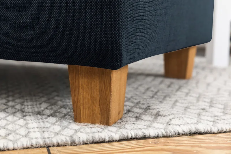 Crazy 4-seters Vendbar L-formet Sjeselongsofa i Stoff - Blå - Møbler - Sofaer - Sofa med sjeselong - 4 seters sofa med divan