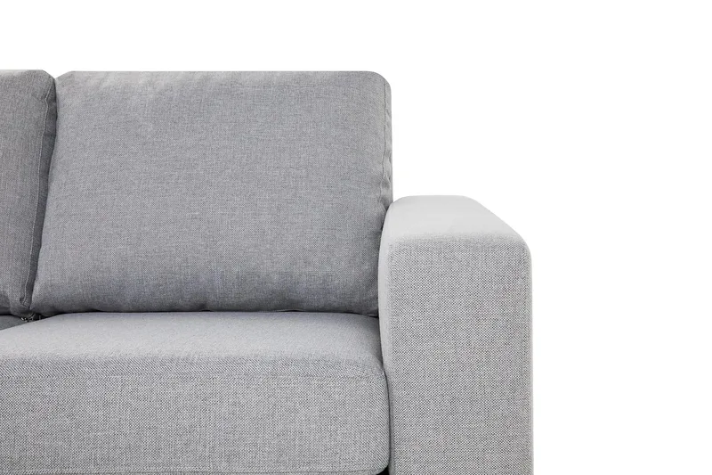 Crazy 4-seters Vendbar L-formet Sjeselongsofa i Stoff - Grå - Møbler - Sofaer - Sofa med sjeselong - 4 seters sofa med divan