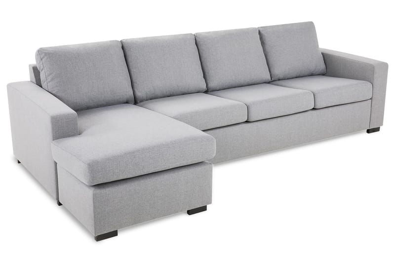 Crazy 4-seters Vendbar L-formet Sjeselongsofa i Stoff - Grå - Møbler - Sofaer - Sofa med sjeselong - 4 seters sofa med divan