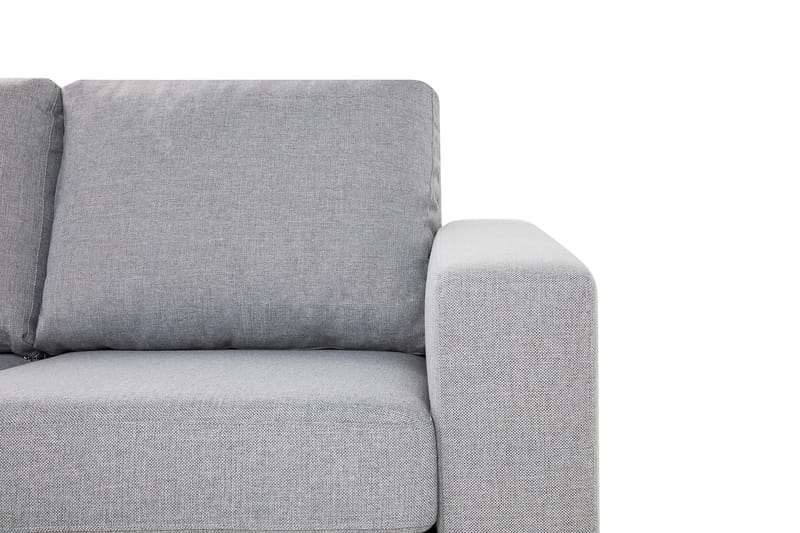 Crazy 4-seters Vendbar L-formet Sjeselongsofa i Stoff - Grå - Møbler - Sofaer - Sofa med sjeselong