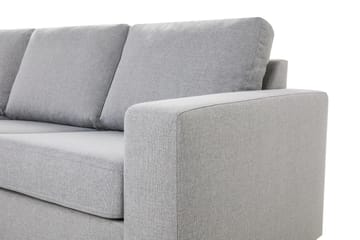 Crazy 4-seters Vendbar L-formet Sjeselongsofa i Stoff - Grå - Møbler - Sofaer - Sofa med sjeselong