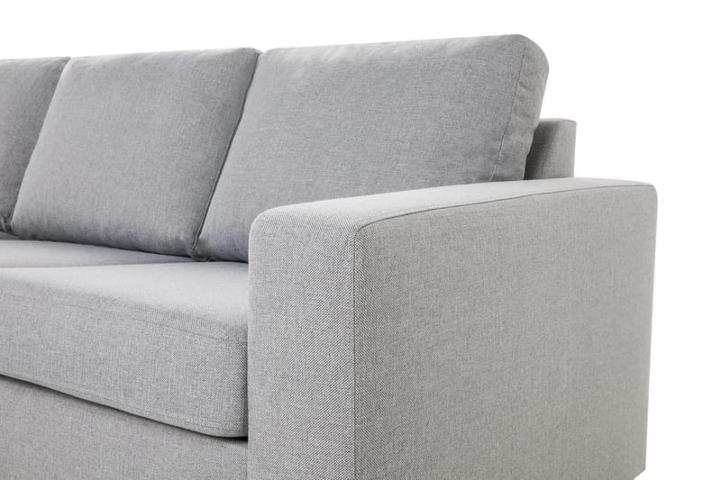 Crazy 4-seters Vendbar L-formet Sjeselongsofa i Stoff - Grå - Møbler - Sofaer - Sofa med sjeselong
