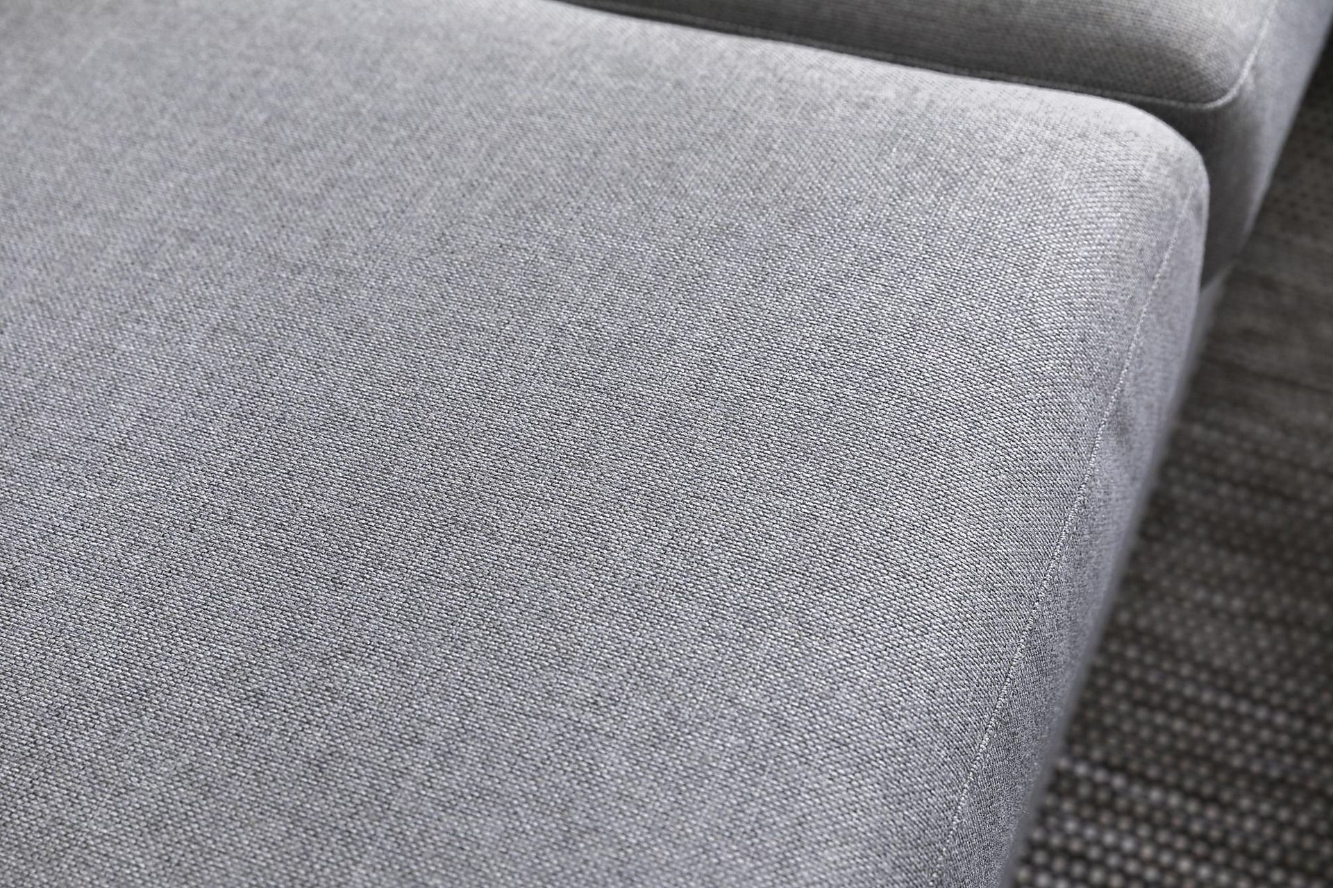 Crazy 4-seters Vendbar L-formet Sjeselongsofa i Stoff - Grå - Møbler - Sofaer - Sofa med sjeselong