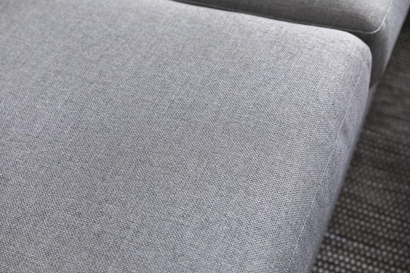 Crazy 4-seters Vendbar L-formet Sjeselongsofa i Stoff - Grå - Møbler - Sofaer - Sofa med sjeselong