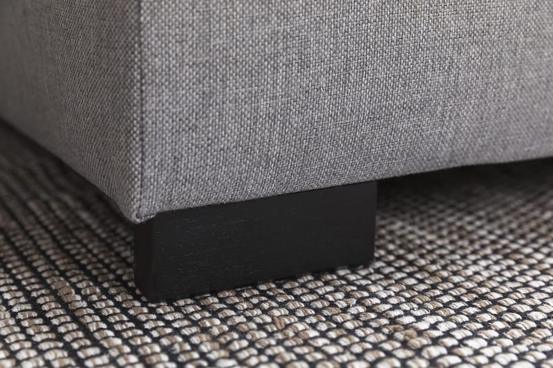 Crazy 4-seters Vendbar L-formet Sjeselongsofa i Stoff - Grå - Møbler - Sofaer - Sofa med sjeselong