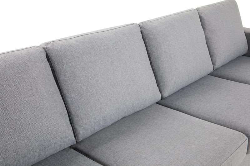Crazy 4-seters Vendbar L-formet Sjeselongsofa i Stoff - Grå - Møbler - Sofaer - Sofa med sjeselong