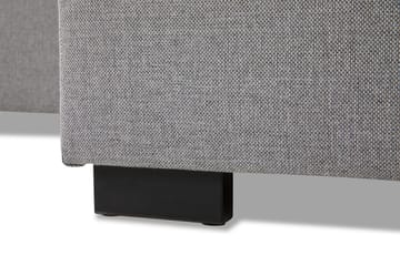 Crazy 4-seters Vendbar L-formet Sjeselongsofa i Stoff - Grå - Møbler - Sofaer - Sofa med sjeselong