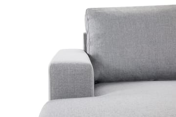 Crazy 4-seters Vendbar L-formet Sjeselongsofa i Stoff - Grå - Møbler - Sofaer - Sofa med sjeselong