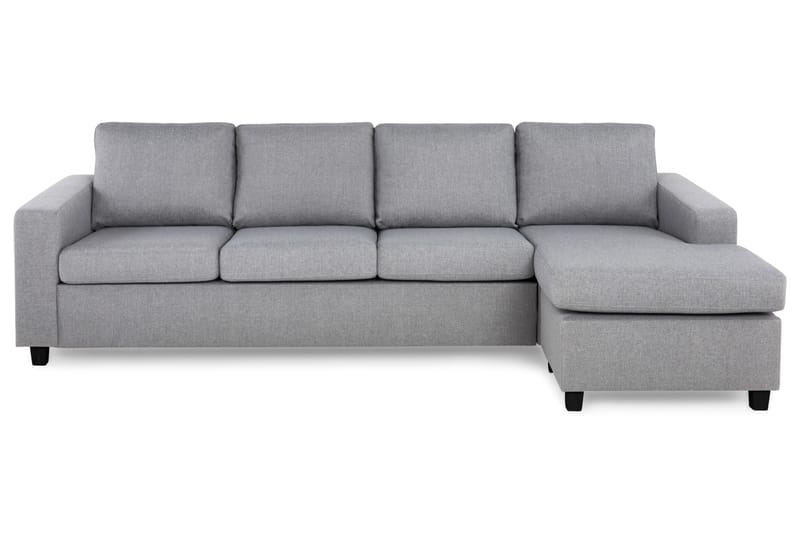 Crazy 4-seters Vendbar L-formet Sjeselongsofa i Stoff - Grå - Møbler - Sofaer - Sofa med sjeselong - 4 seters sofa med divan