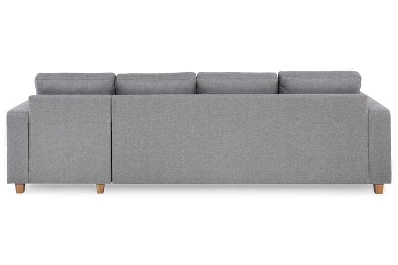 Crazy 4-seters Vendbar L-formet Sjeselongsofa i Stoff - Grå - Møbler - Sofaer - Sofa med sjeselong - 4 seters sofa med divan